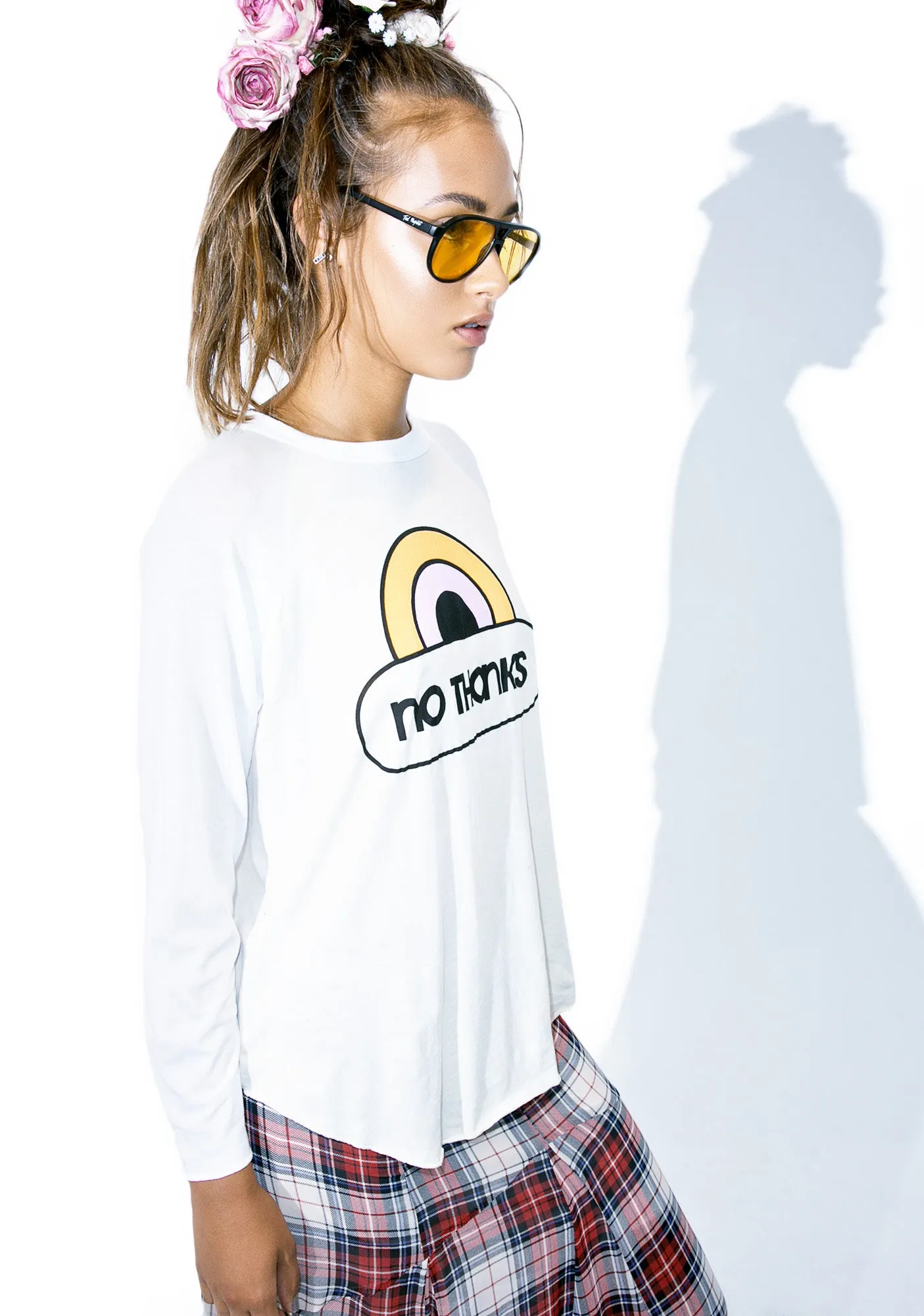 No Thanks Rebel Raglan sold by Dolls Kill product image thumbnail 3