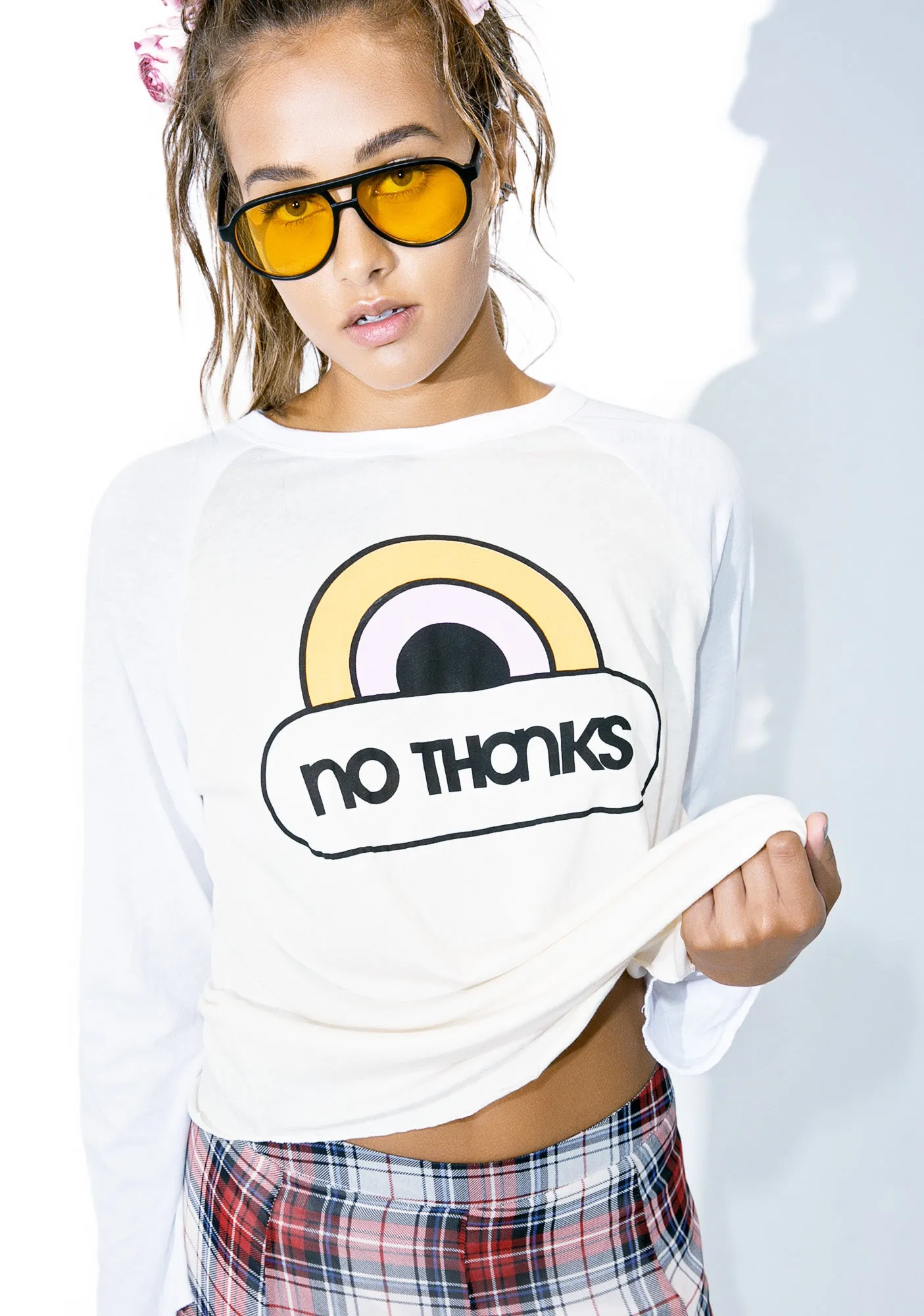 No Thanks Rebel Raglan sold by Dolls Kill product image thumbnail 5