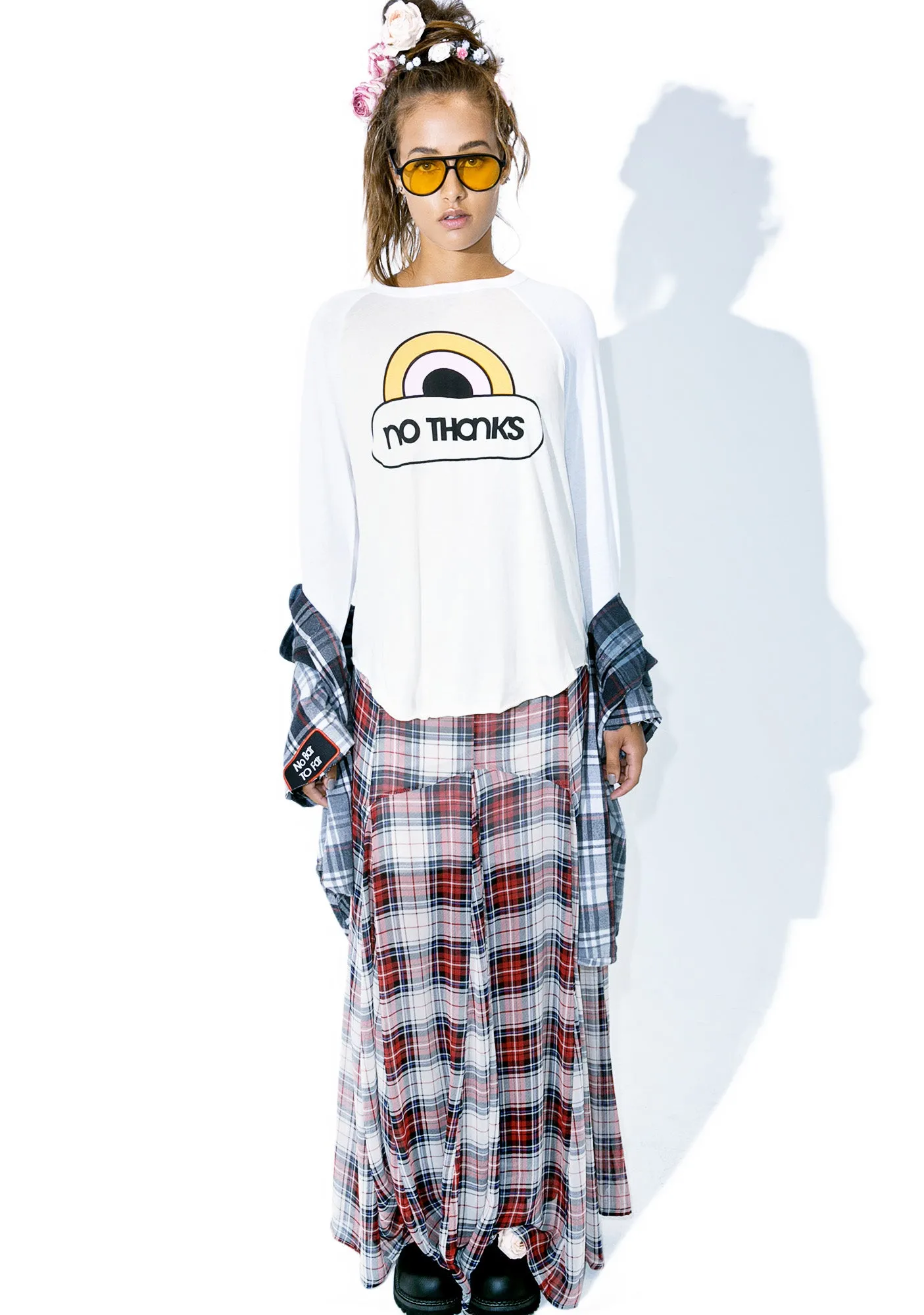 No Thanks Rebel Raglan sold by Dolls Kill product image thumbnail 2