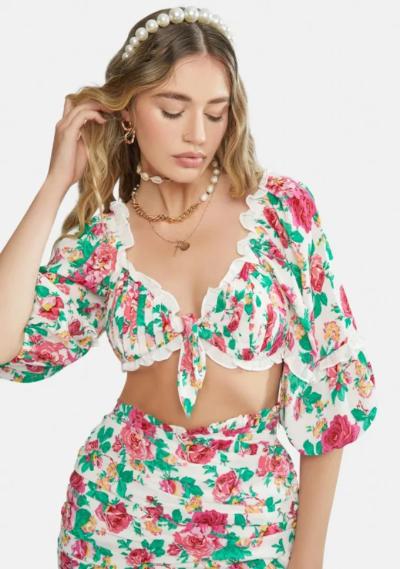 Ivory Becca Crop Top sold by Dolls Kill