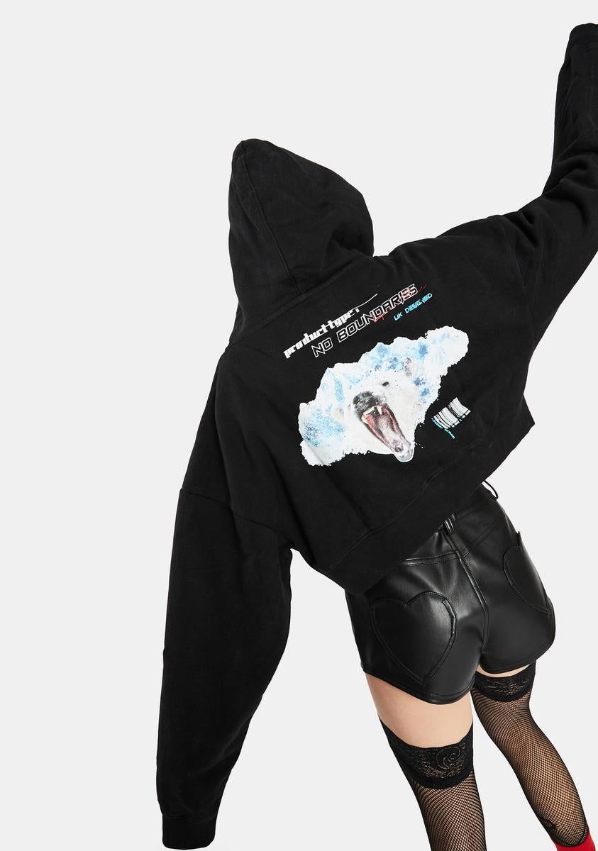 Arctic Zip Up Hoodie sold by Dolls Kill
