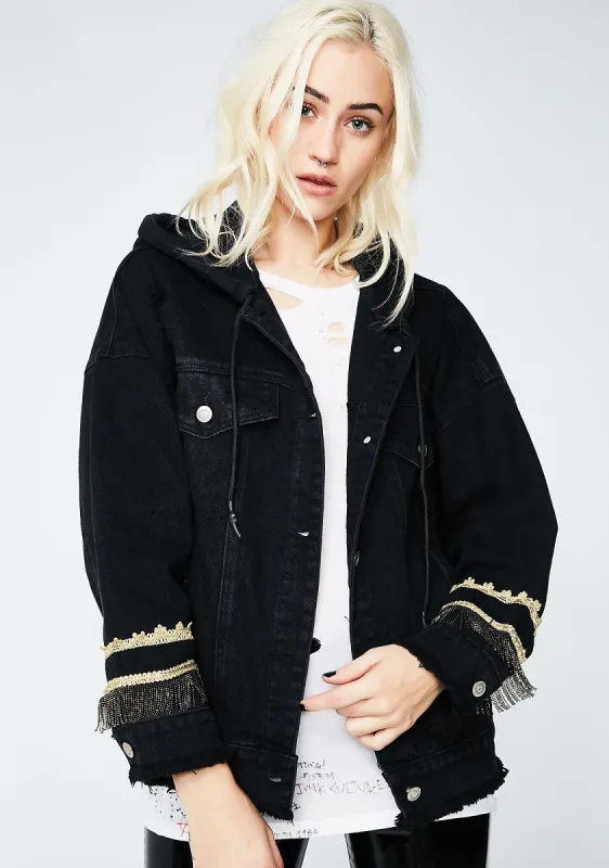 Too Good 4 U Hooded Jacket sold by Dolls Kill