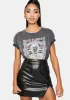 Now Trending Vegan Leather Skirt sold by Dolls Kill