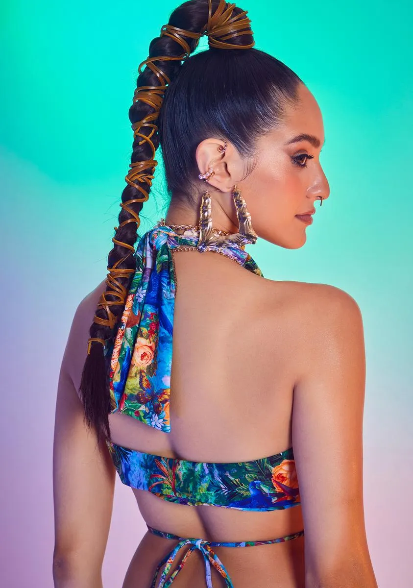 Castaway Island Print Multi Way Bikini Top sold by Dolls Kill product image thumbnail 4