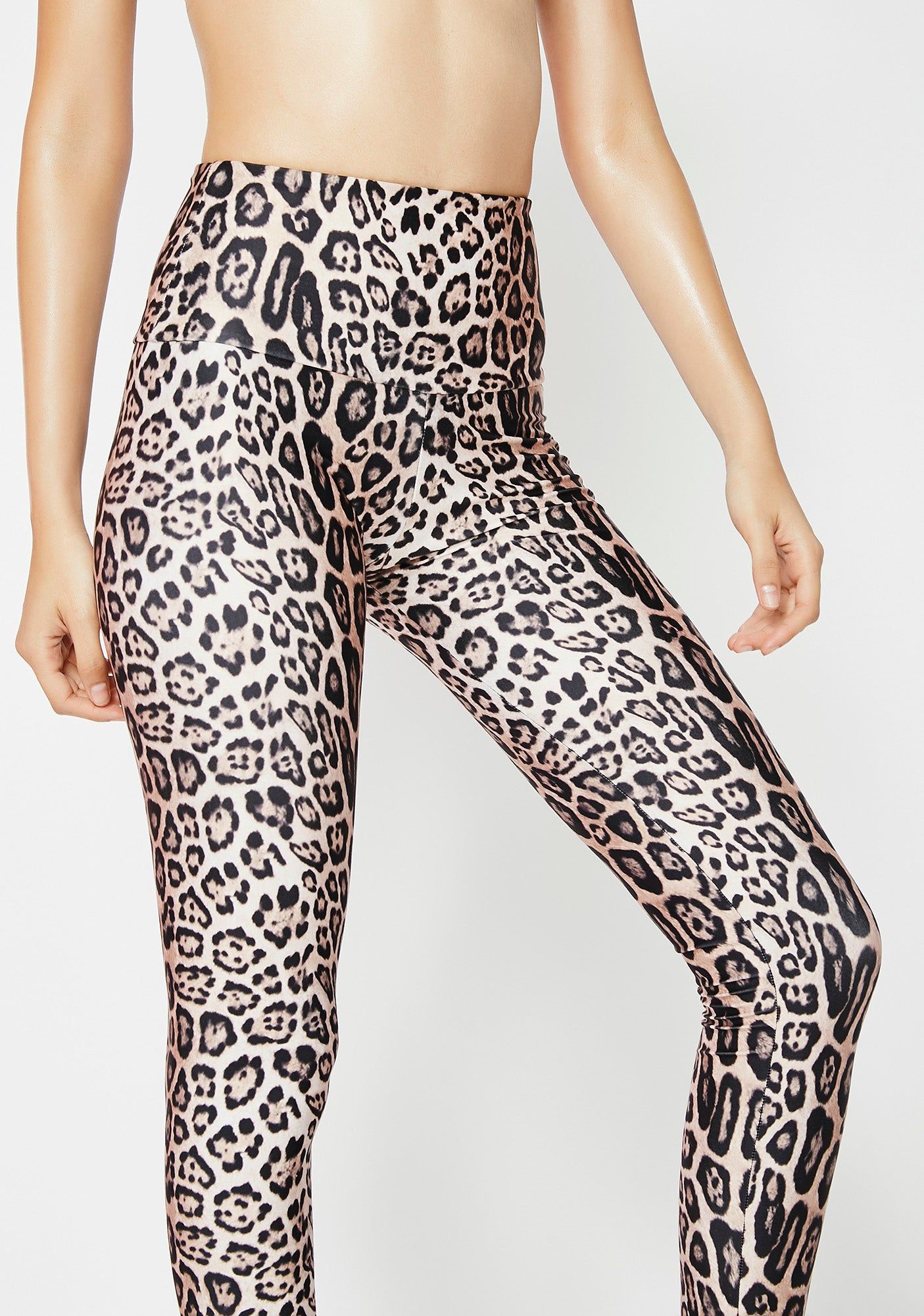 Leopard High Rise Leggings sold by Dolls Kill product image thumbnail 3