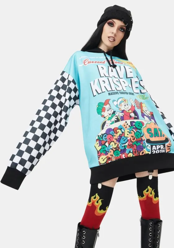 Rave Krisp-E's Oversized Hoodie sold by Dolls Kill