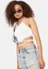 Halo No Rest Wrap Halter Crop Top sold by Dolls Kill