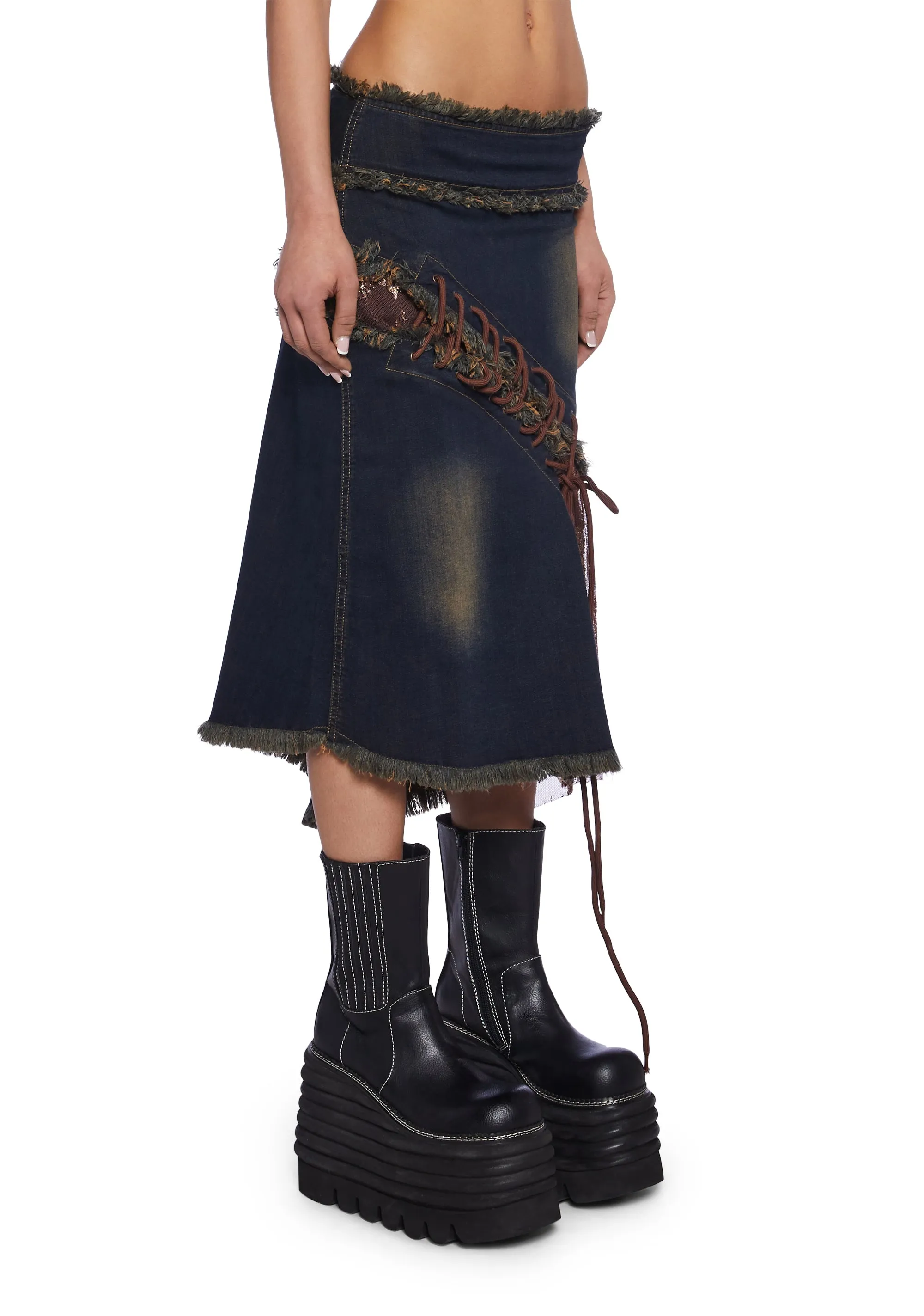 Poison Ivy Midi Skirt sold by Dolls Kill product image thumbnail 4