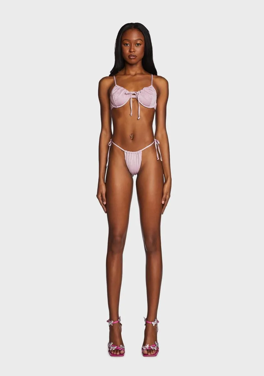 Rose Always Gleaming Bikini Set sold by Dolls Kill