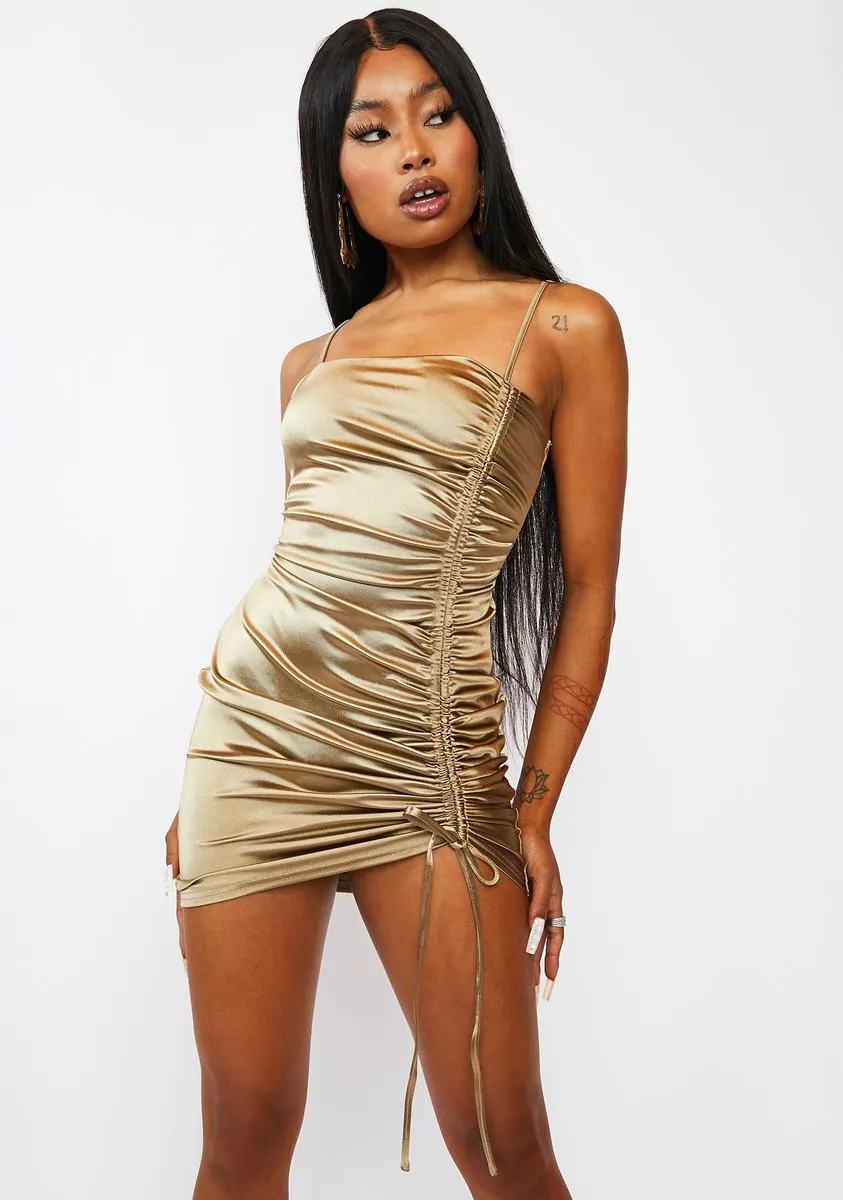 I'm That Diva Ruched Mini Dress sold by Dolls Kill