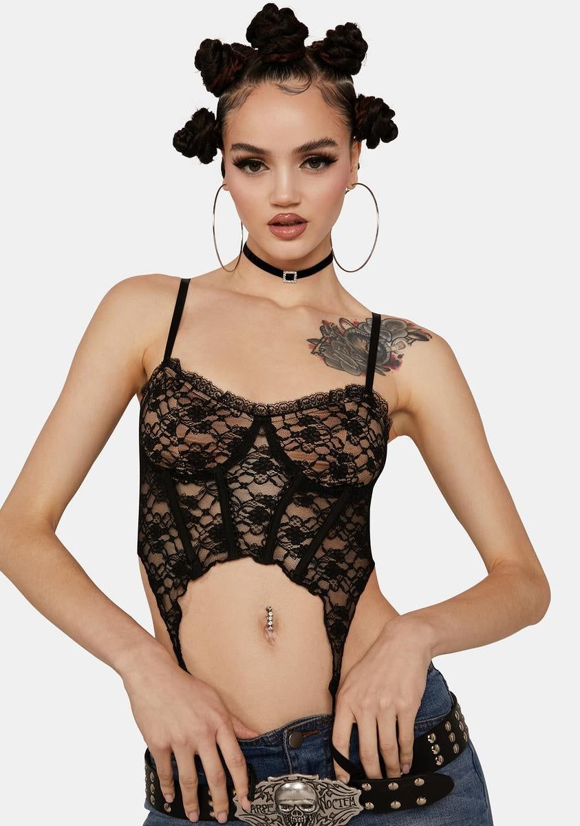 None The Wiser Corset Tank sold by Dolls Kill