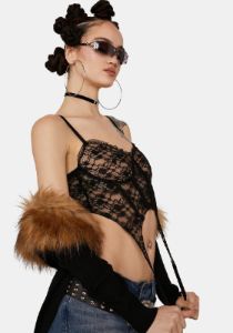 None The Wiser Corset Tank sold by Dolls Kill
