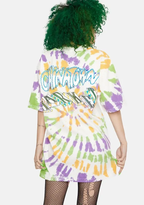 Tie Dye Block Graphic Tee made by Market