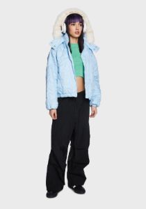 Cyborg Puffer Coat sold by Dolls Kill