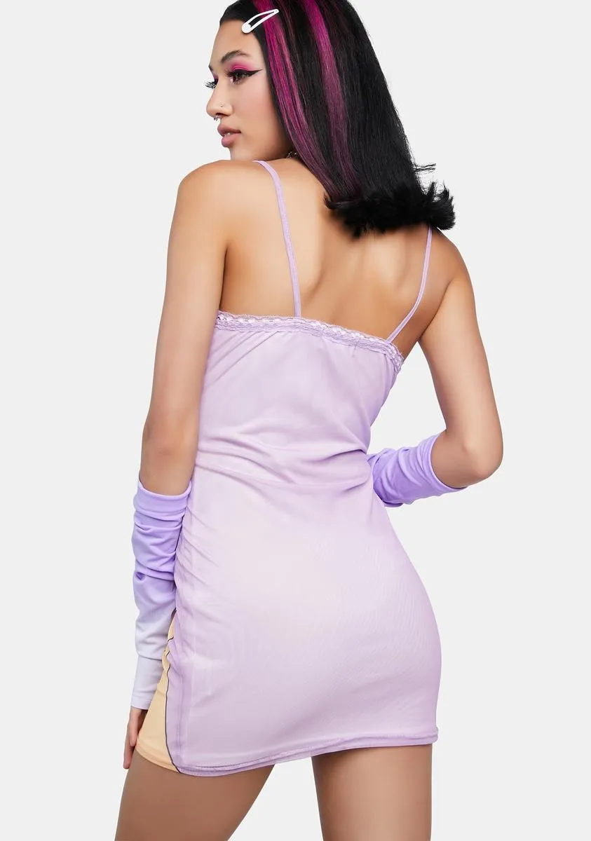 Anime Mesh Lace Trim Mini Dress sold by Dolls Kill product image thumbnail 4