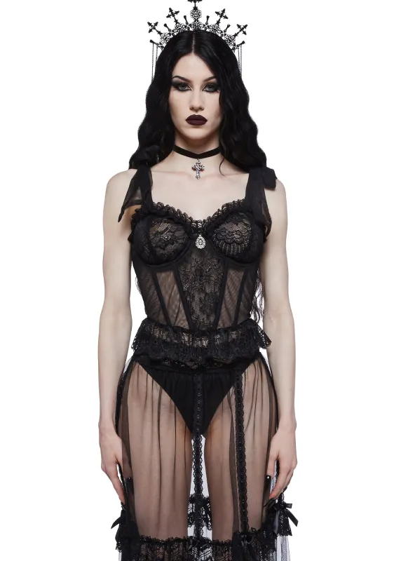Dance With Death Corset Top sold by Dolls Kill