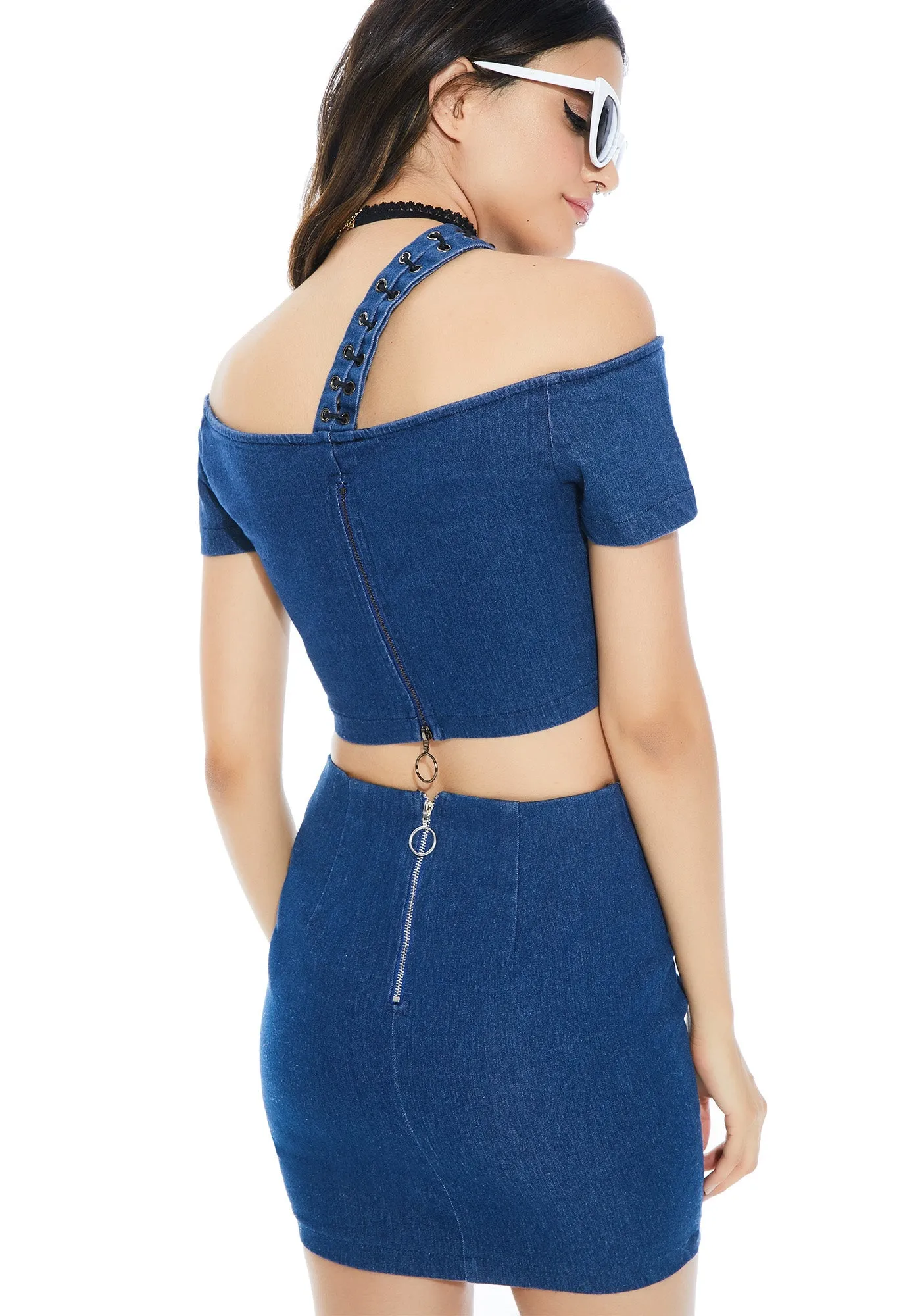 Folk Blues Crop Top sold by Dolls Kill product image thumbnail 2