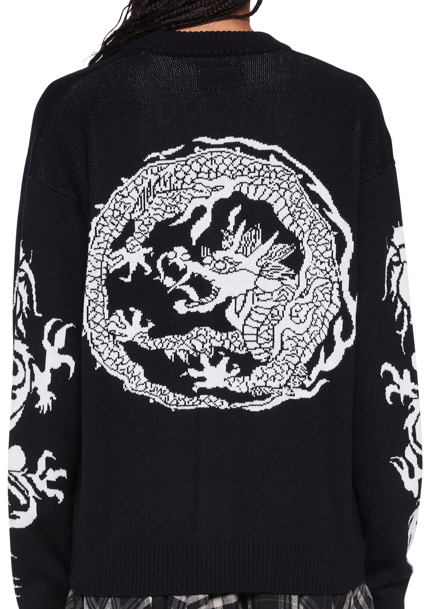 Twin Dragon Knit Cardigan sold by Dolls Kill product image thumbnail 5