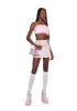 Lala La Fleur Boob Tube- Pink sold by Dolls Kill