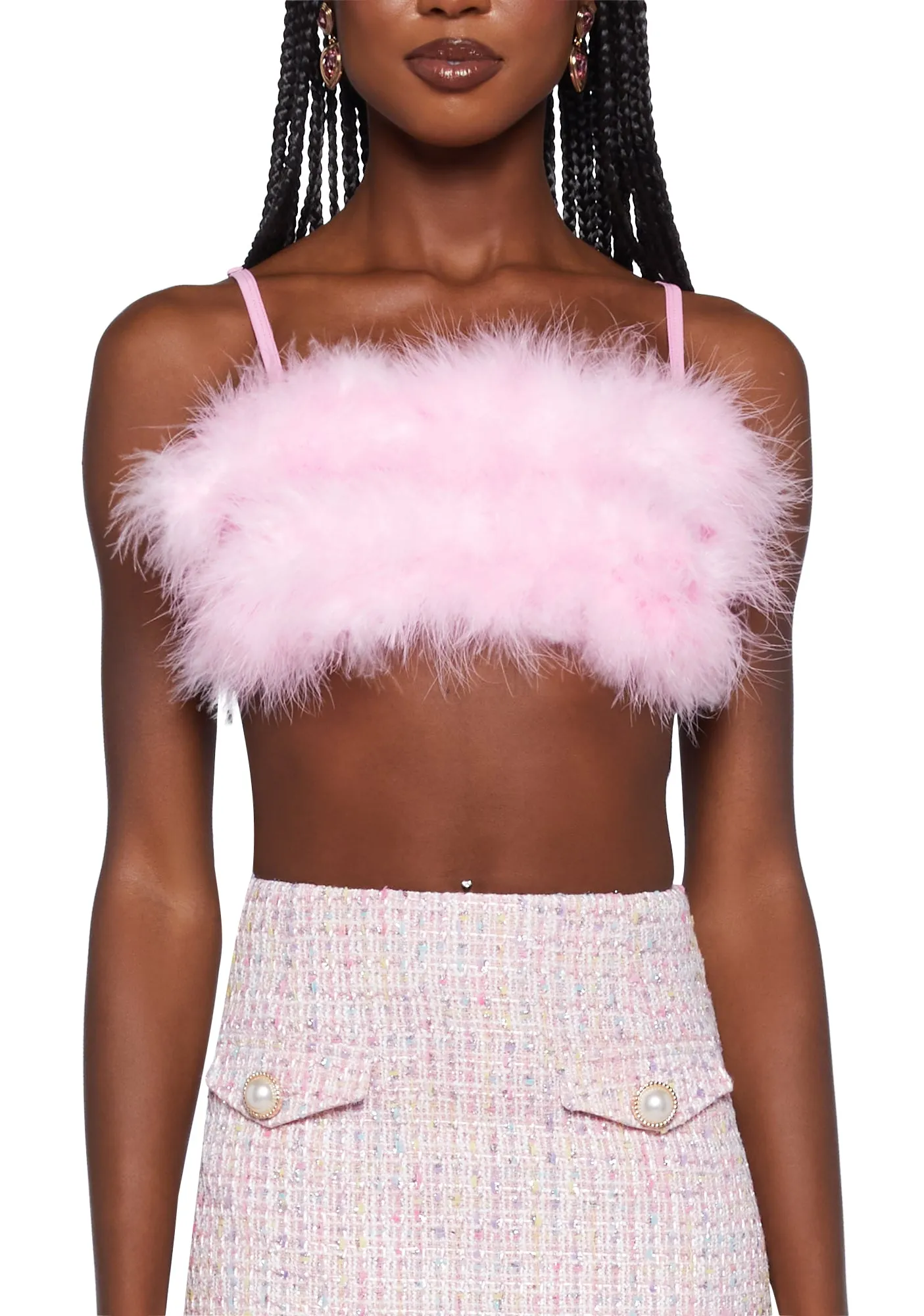 Lala La Fleur Boob Tube- Pink sold by Dolls Kill product image thumbnail 5