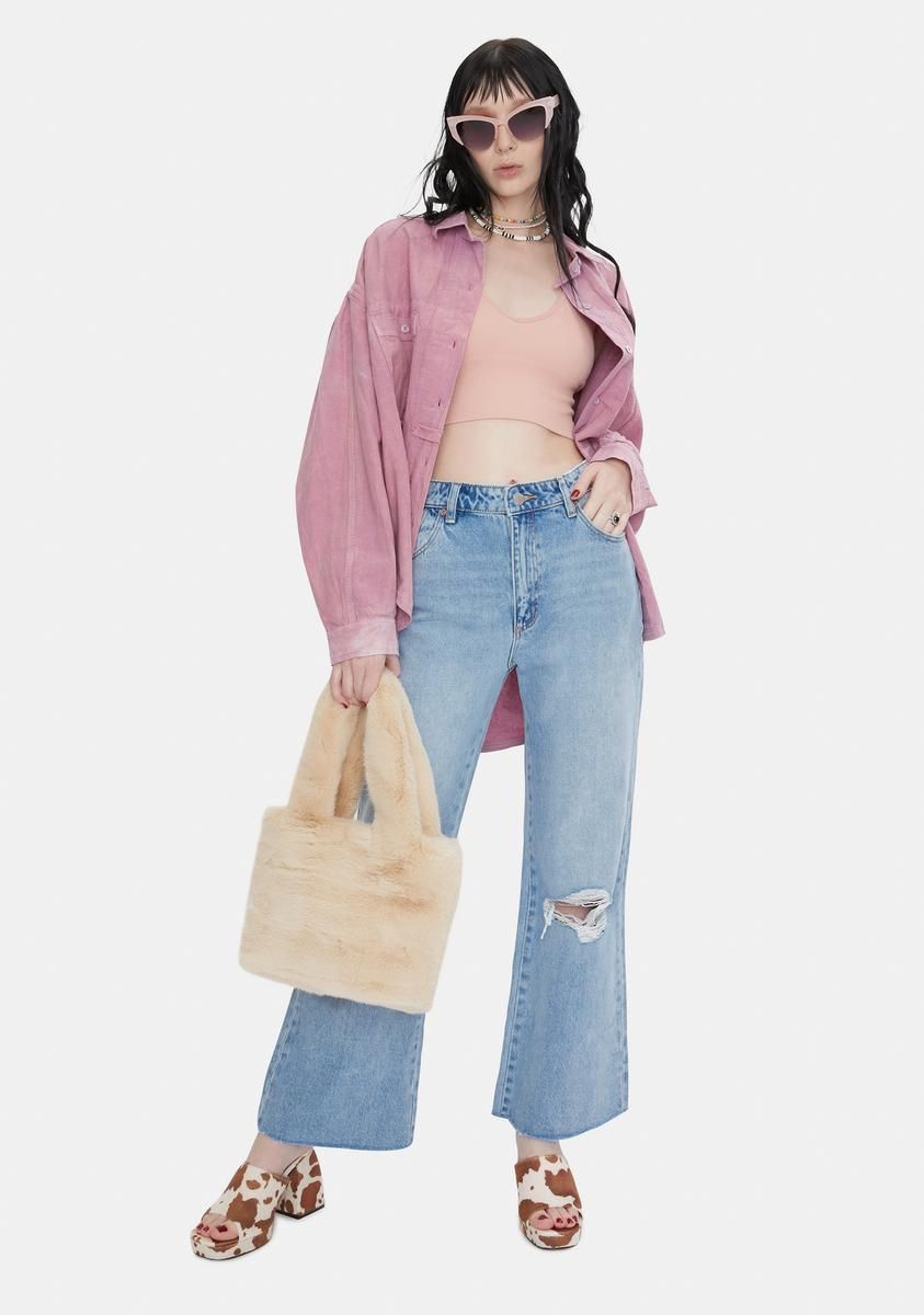 Liv Worn Eastcoast Flare Jeans sold by Dolls Kill product image thumbnail 3