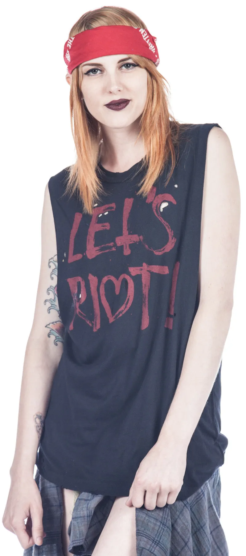 Let's Riot Tank sold by Dolls Kill product image thumbnail 3