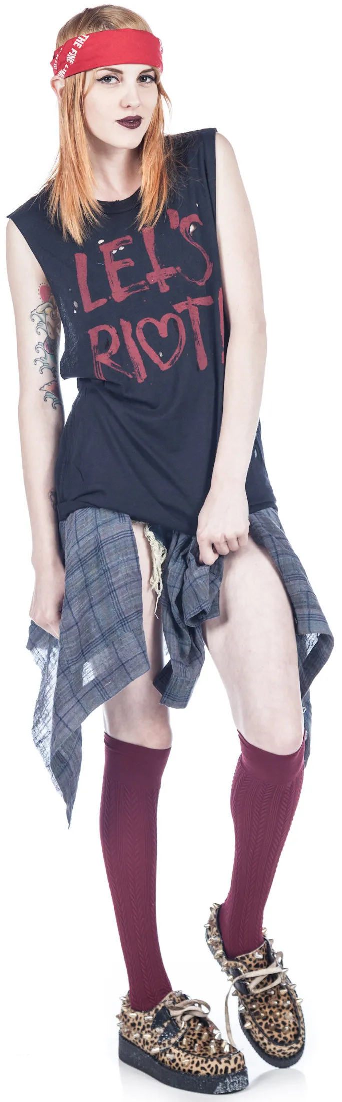 Let's Riot Tank sold by Dolls Kill product image thumbnail 4