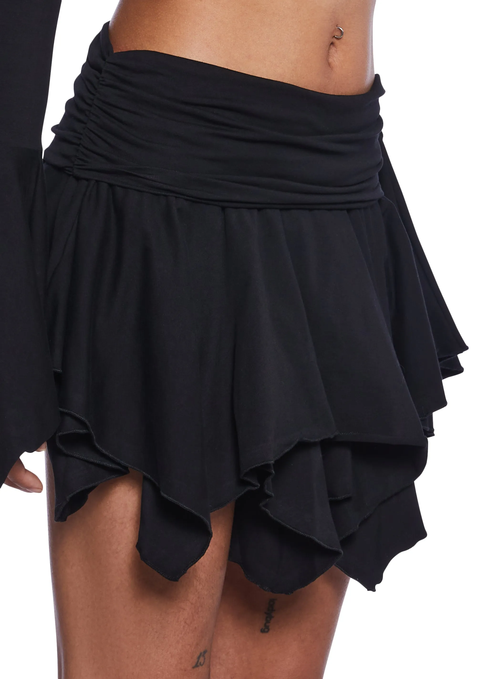 F Is For Fairies® Mini Skirt - Black sold by Dolls Kill product image thumbnail 5