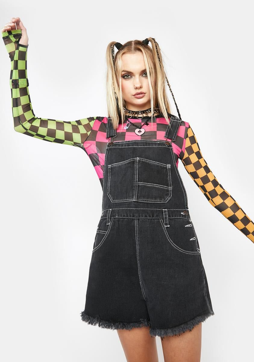 Never Another Cutoff Shortalls sold by Dolls Kill product image thumbnail 2