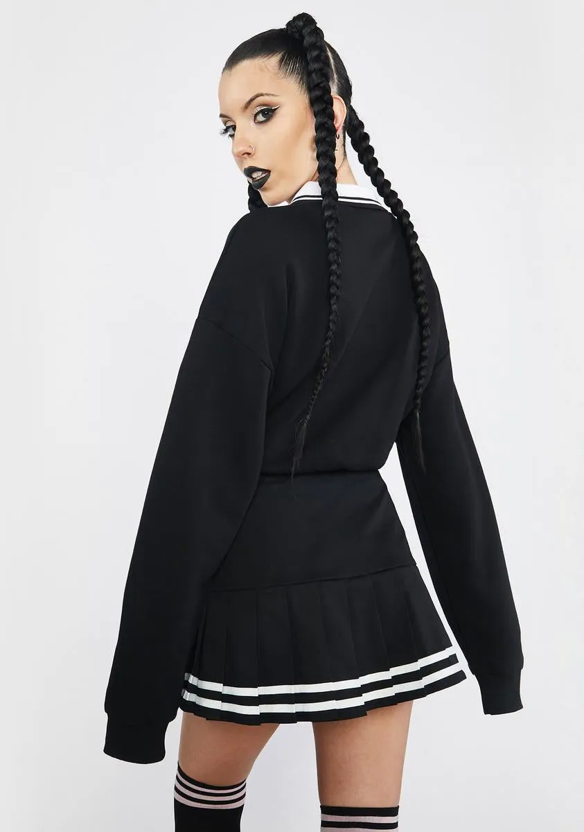 My Sweet Hell Cropped Sweatshirt sold by Dolls Kill product image thumbnail 4