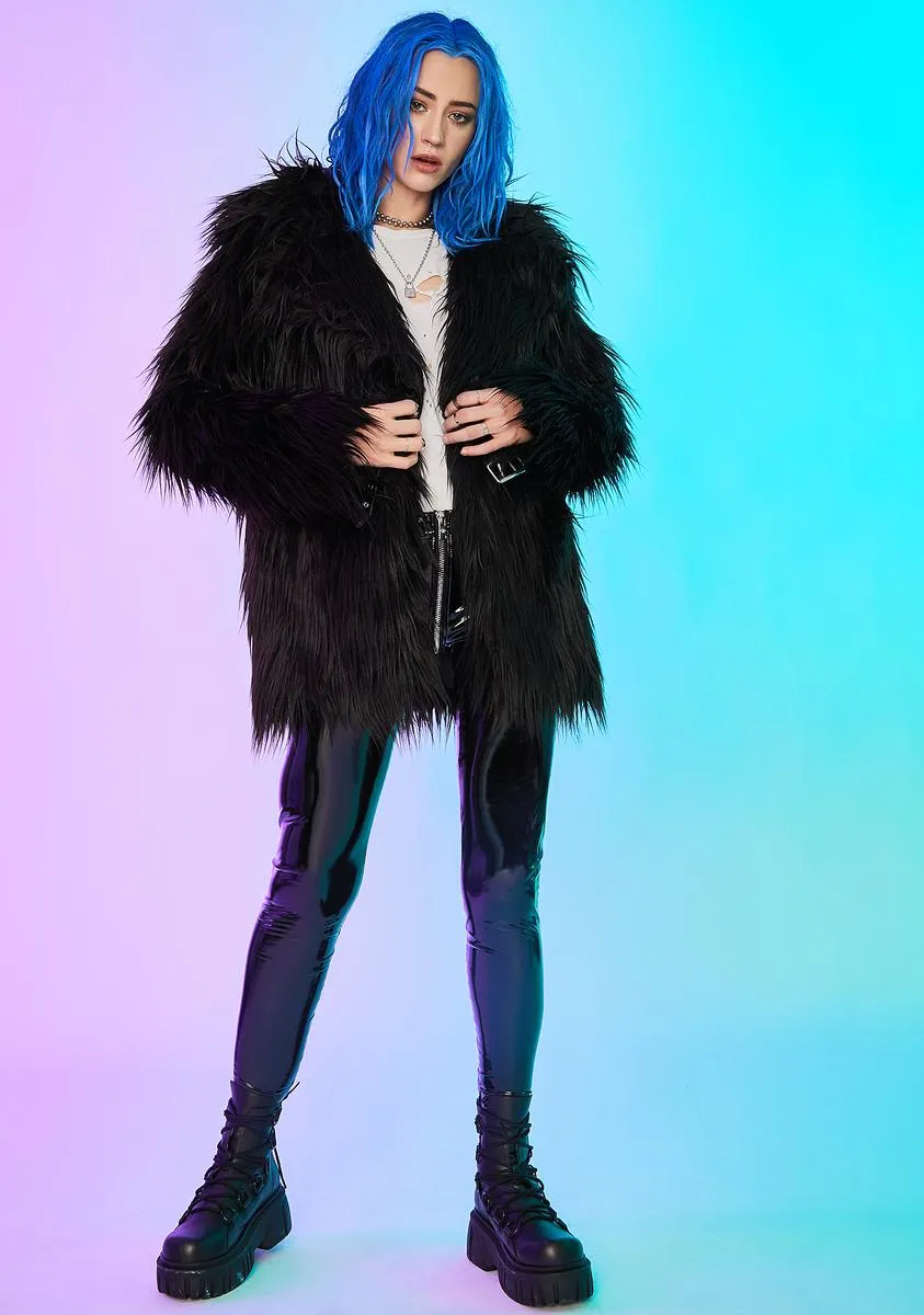 Recipe For Disaster Faux Fur Coat sold by Dolls Kill product image thumbnail 3