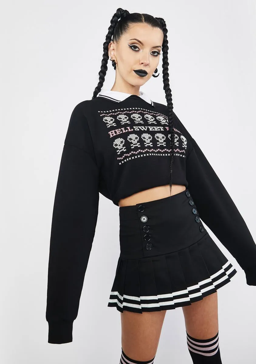 My Sweet Hell Cropped Sweatshirt sold by Dolls Kill product image thumbnail 2