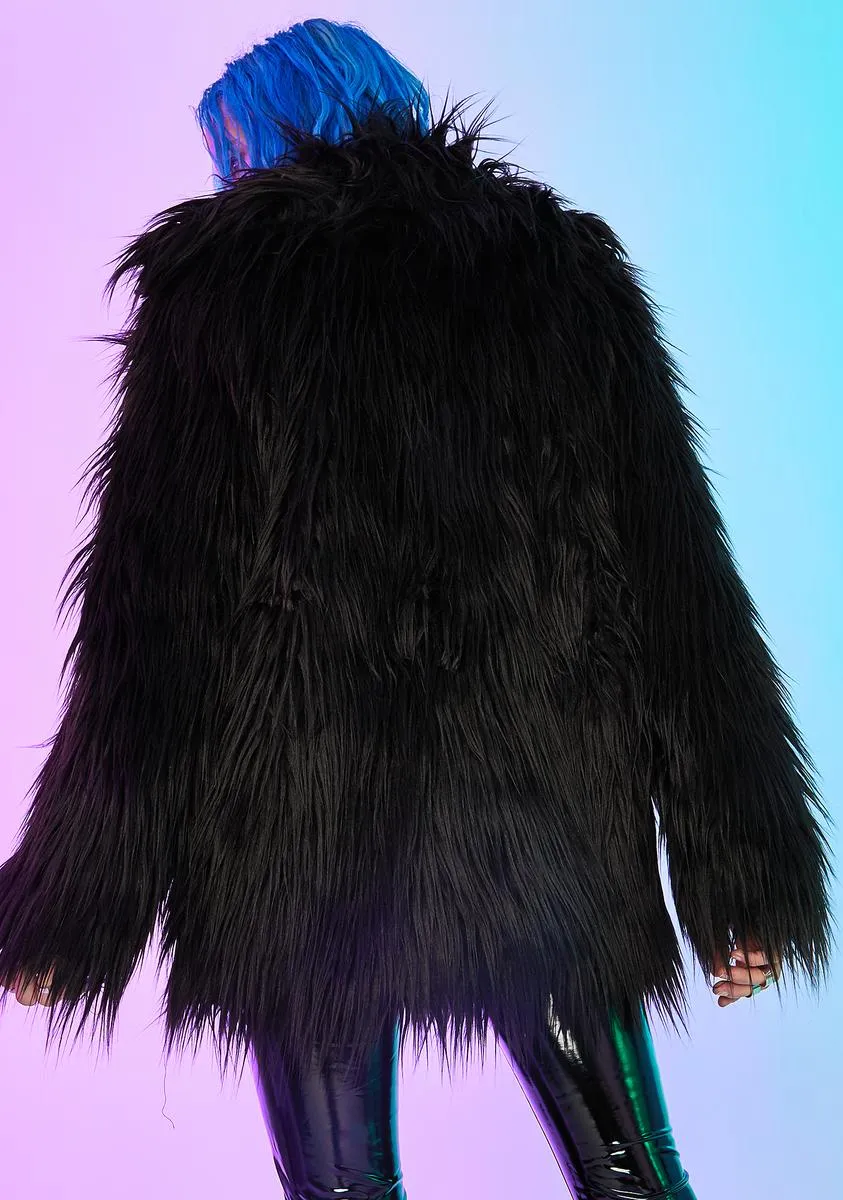 Recipe For Disaster Faux Fur Coat sold by Dolls Kill product image thumbnail 4