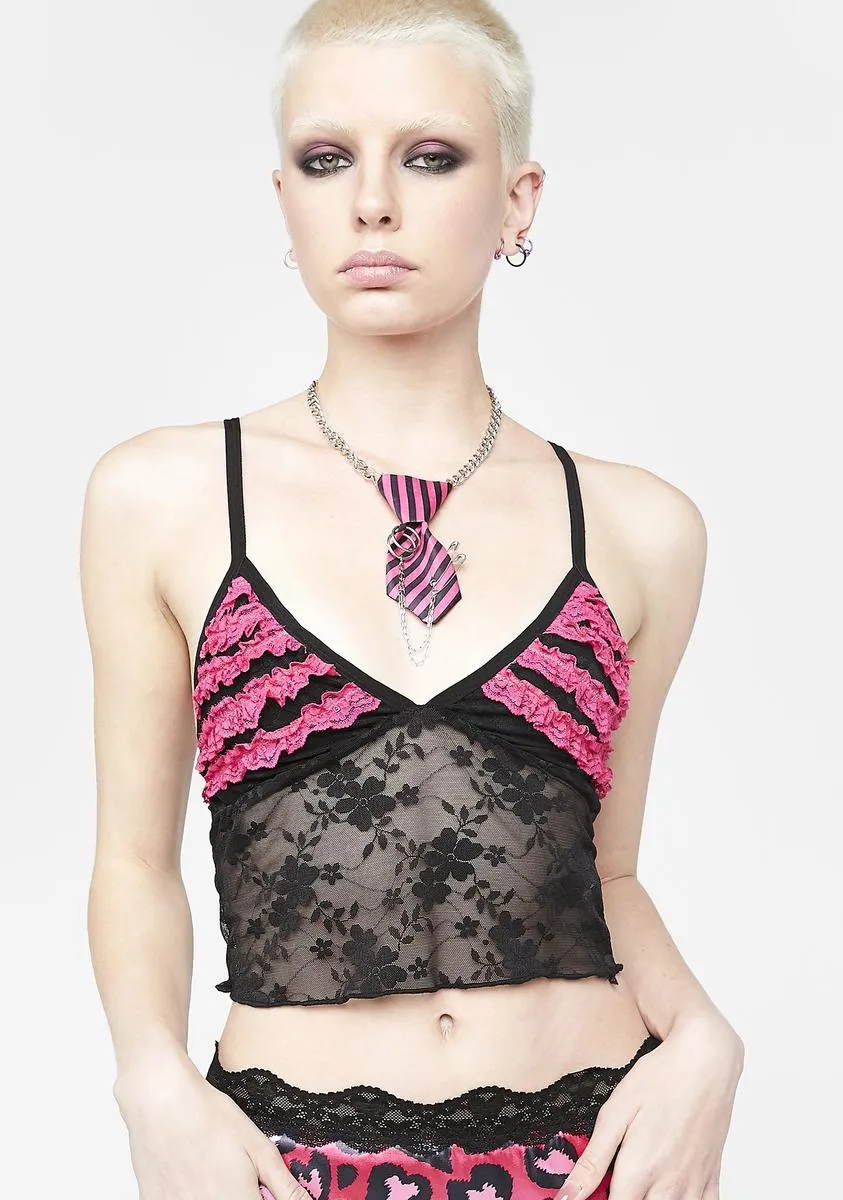 Playing Games Ruffle Cami Top sold by Dolls Kill product image thumbnail 2