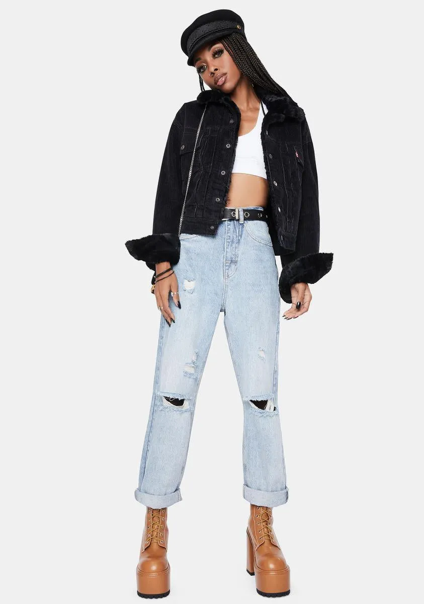 Caviar New Heritage Cord Trucker Jacket sold by Dolls Kill product image thumbnail 3