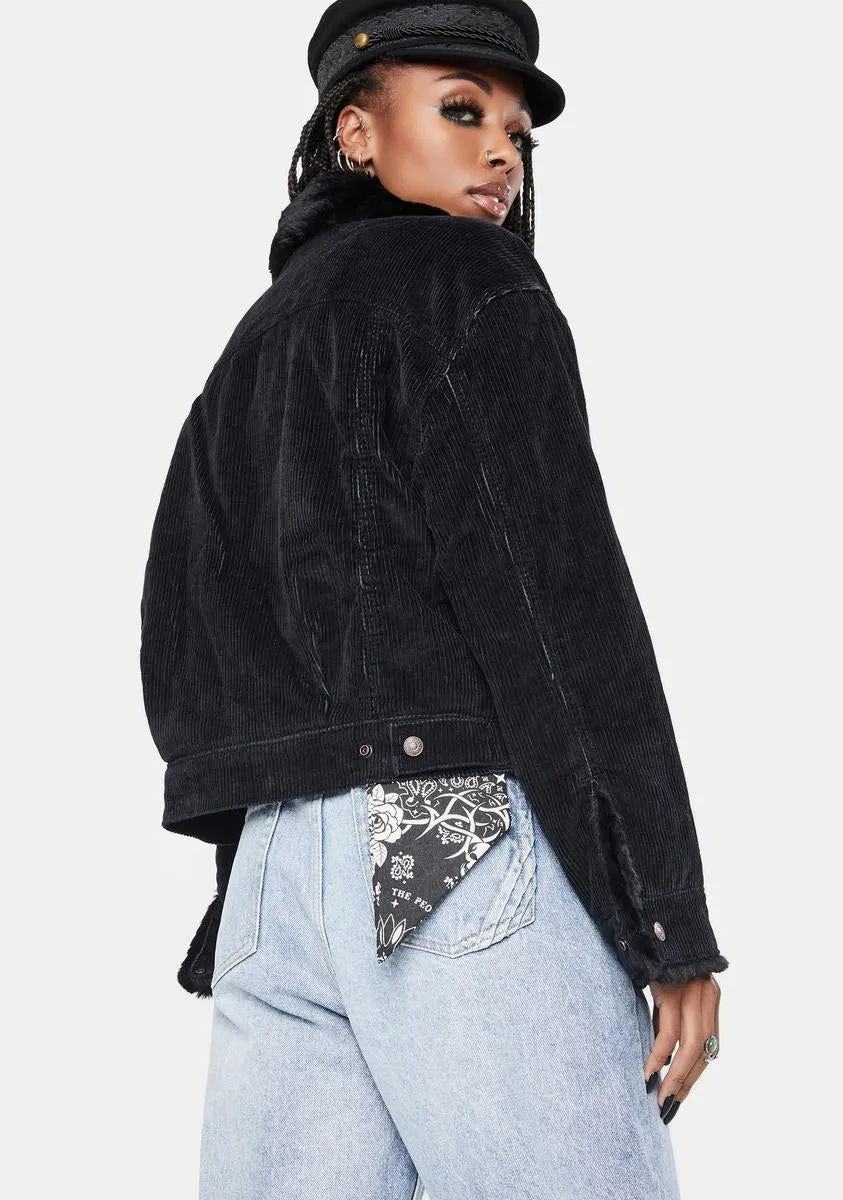 Caviar New Heritage Cord Trucker Jacket sold by Dolls Kill product image thumbnail 4