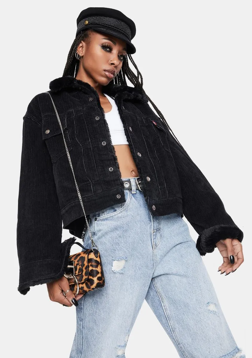 Caviar New Heritage Cord Trucker Jacket sold by Dolls Kill product image thumbnail 2