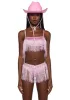 Rave Rodeo Cowgirl Costume - Pink sold by Dolls Kill