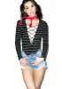 Cunning Lace Up Bodysuit sold by Dolls Kill