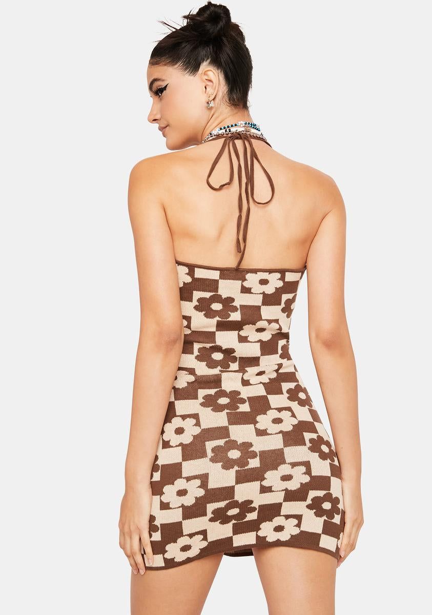 Morning To Night Checkered Mini Dress sold by Dolls Kill product image thumbnail 4