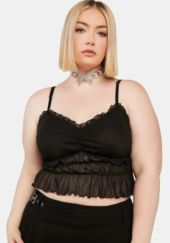 Plus Vanessa Crop Top sold by Dolls Kill