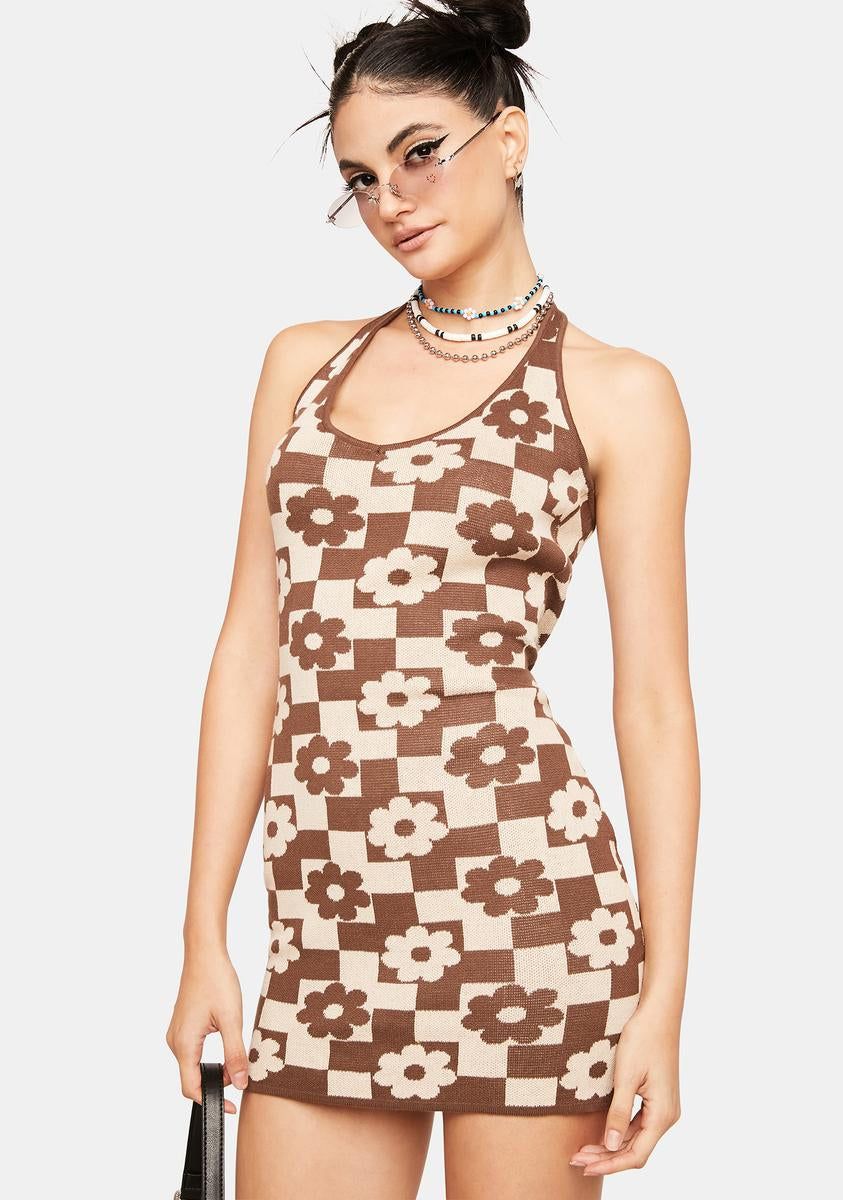 Morning To Night Checkered Mini Dress sold by Dolls Kill product image thumbnail 2