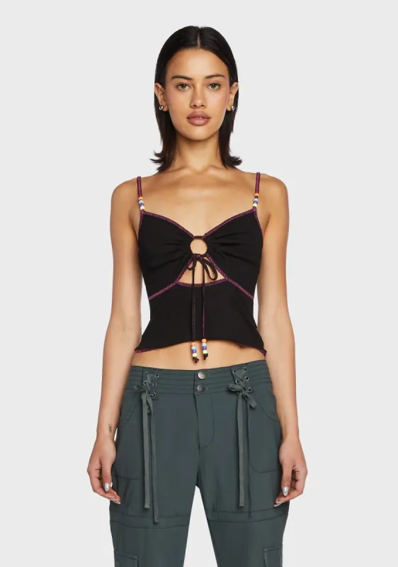 Big Words Cropped Tank sold by Dolls Kill