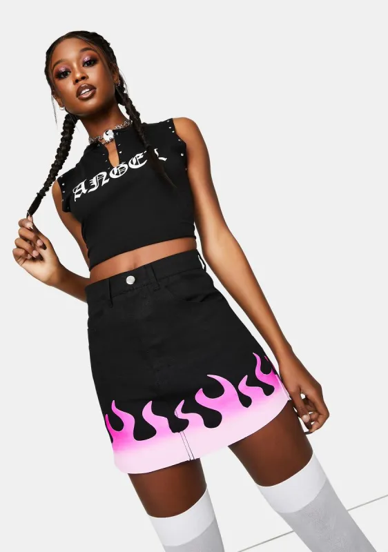 Cute But Psycho Mini Skirt sold by Dolls Kill