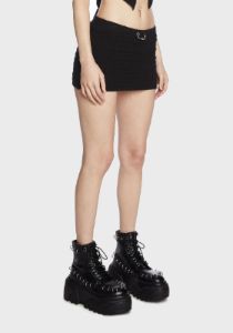 Sofia Knit Mini Skirt sold by Dolls Kill