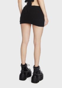 Sofia Knit Mini Skirt sold by Dolls Kill