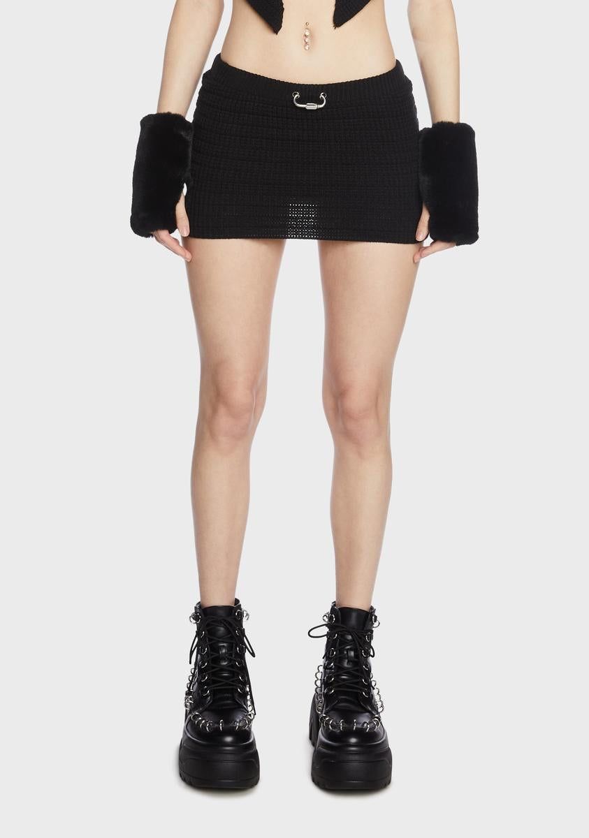 Sofia Knit Mini Skirt sold by Dolls Kill