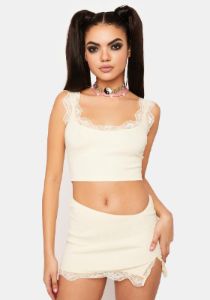 Electric Risk And Reward Skirt Set sold by Dolls Kill