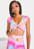 Higher Priestess Celestial Print Crop Top sold by Dolls Kill