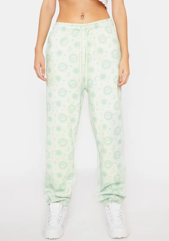 Pale Green Megan Joggers sold by Dolls Kill